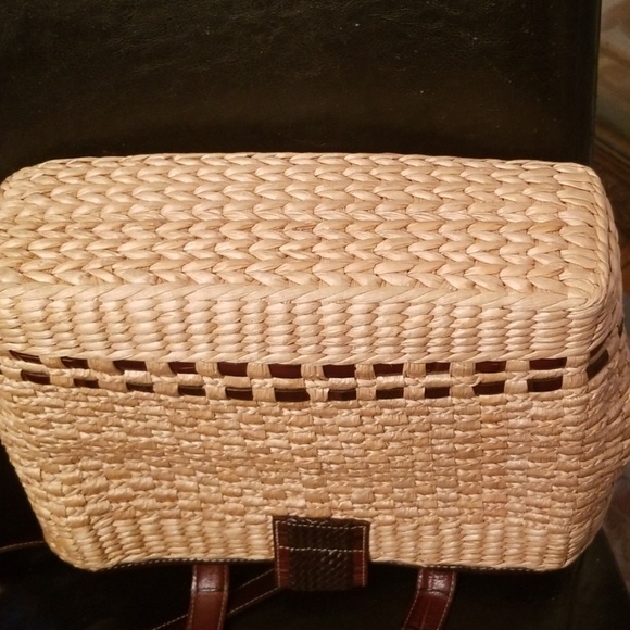 🌻BRIGHTON STRAW/LEATHER BAG - Picture 7 of 7